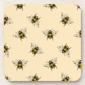 Queen Bee Pattern Bier Onderzetter (Voorkant)