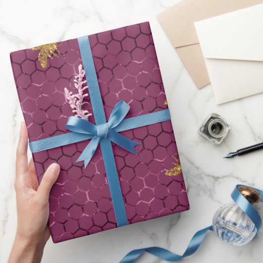 Queen Bee Pattern Cadeaupapier (Geschenken)