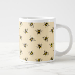 Queen Bee Pattern Extra Grote Beker