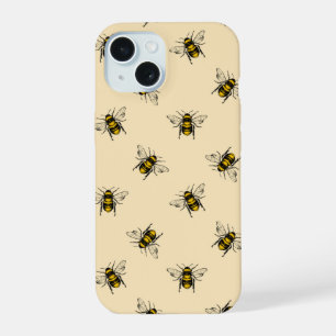 Queen Bee Pattern iPhone 15 Hoesje