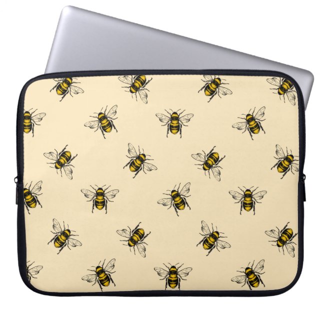 Queen Bee Pattern Laptop Sleeve (Voorkant)