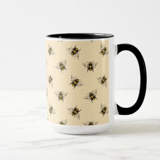 Queen Bee Pattern Mok (Rechts)