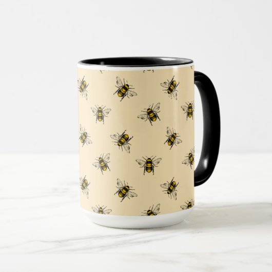 Queen Bee Pattern Mok (Voorkant rechts)