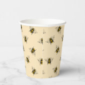 Queen Bee Pattern Papieren Bekers (Rechts)