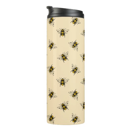 Queen Bee Pattern Thermosbeker (Geroteerd rechts)