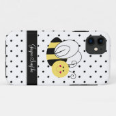 Queen Bee Polka Dot gepersonaliseerd Hoesje (Achterkant (horizontaal))