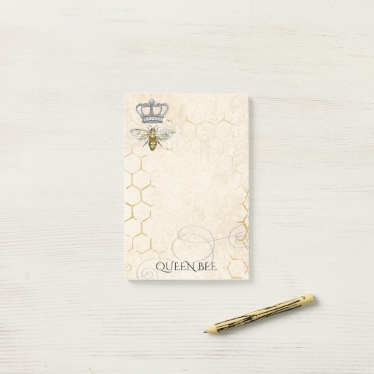 Queen Bee Post-it® Notes (Op bureau)