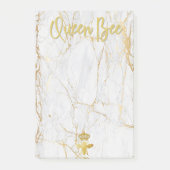 QUEEN BEE Post-it Notes - Goudmarmer (Voorkant)