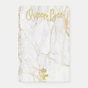 QUEEN BEE Post-it Notes - Goudmarmer