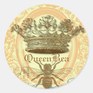 Queen Bee ronde afdichtingen of Stickers