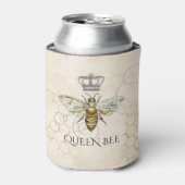  Queen Bee Royal Crown Honeycomb Beige Blikjeskoeler (Blikje Voorkant)