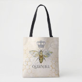 Queen Bee Royal Crown Honeycomb Beige Draagtas (Voorkant)