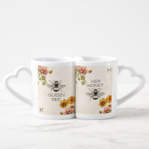 Queen Bee Son Miel Couples d'abeilles Mug