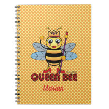 Queen Bee Spiral Lined Notitieboek