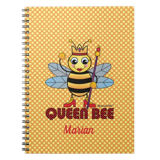 Queen Bee Spiral Lined Notitieboek (Voorkant)