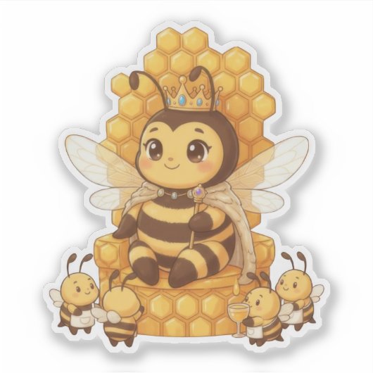 Queen Bee Sticker (Voorkant)