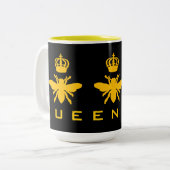 Queen Bee Tweekleurige Koffiemok (Voorkant links)
