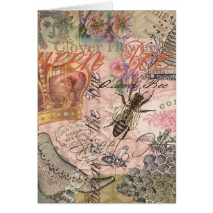Queen Bee Vintage magnifique collage