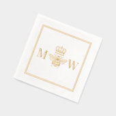 Queen Bee W/ Couronne #2Couple 2 Monogramme initia (Gauche)