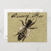 Queen Bee Wildlife Bug Insect Briefkaart (Voorkant / Achterkant)