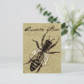 Queen Bee Wildlife Bug Insect Briefkaart (Staand voorkant)