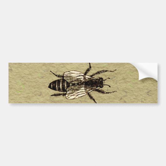Queen Bee Wildlife Bug Insect Bumpersticker (Voorkant)