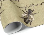 Queen Bee Wildlife Bug Insect Cadeaupapier (Rol Hoek)