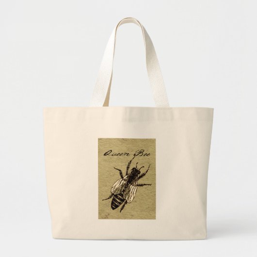 Queen Bee Wildlife Bug Insect Grote Tote Bag (Voorkant)