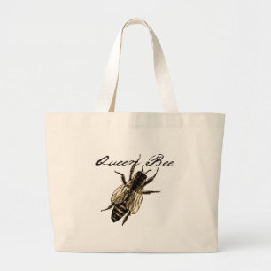Queen Bee Wildlife Bug Insect Grote Tote Bag