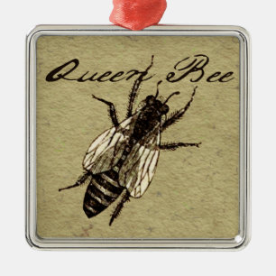 Queen Bee Wildlife Bug Insect Metalen Ornament