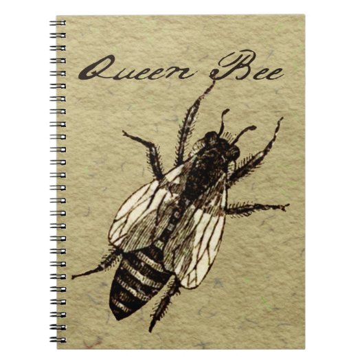 Queen Bee Wildlife Bug Insect Notitieboek (Voorkant)