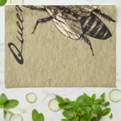 Queen Bee Wildlife Bug Insect Theedoek (Gevouwen)