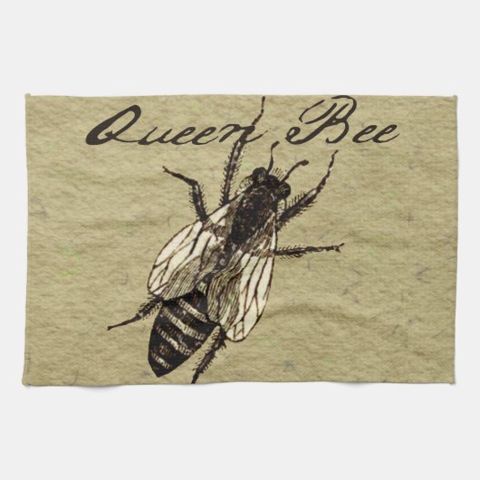 Queen Bee Wildlife Bug Insect Theedoek (Horizontaal)