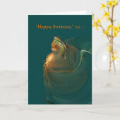 QUEEN BIRTHDAY KAART (Gele Bloem)