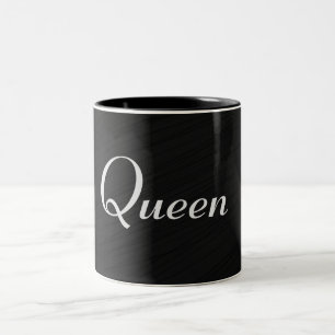 Queen Black Elegant Tweekleurige Koffiemok