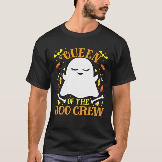 Queen Boo Crew Ghost Matching Familie Vrouw Vrouwe T-shirt (Voorkant)