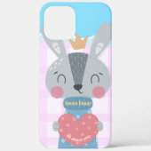 Queen Bunny iPhone 12 Pro Max Coque (Verso)
