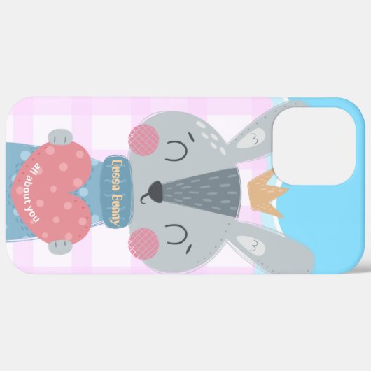 Queen Bunny iPhone 12 Pro Max Coque (Retour (horizontal))