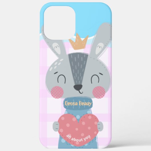 Queen Bunny iPhone 12 Pro Max Hoesje (Achterkant)