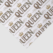 QUEEN Calligraphy Lettering - Elegant Rich Royal Tissuepapier (Detail)