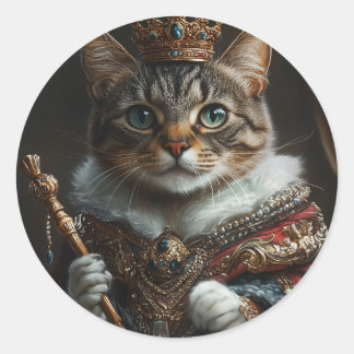 Queen Cat Sticker - Realistisch en vol van houding