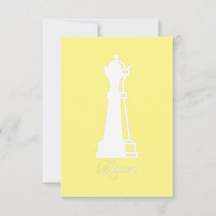 Queen Chess Piece Halloween Costume Chess Lover Bedankkaart