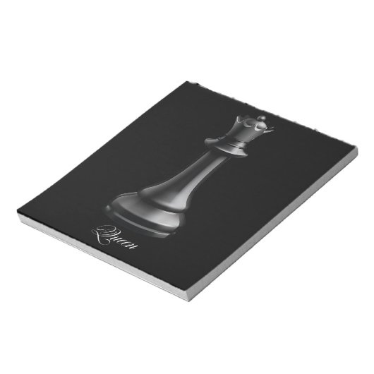 Queen Chess Piece Halloween Costume Chess Lover Notitieblok (Gedraaid)