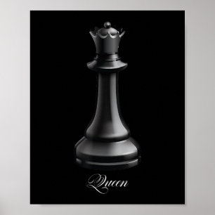 Queen Chess Piece Halloween Costume Chess Lover Poster