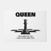 Queen Chess Wees je ervan bewust dat ze in elke ri Deurmat (Voorkant)