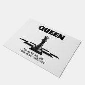 Queen Chess Wees je ervan bewust dat ze in elke ri Deurmat (Schuin)