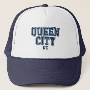 Queen City NC Varsity Style Design – Charlotte Trucker Pet