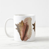 Queen Conch Shell Seashell,  zeeleven Koffiemok (Links)
