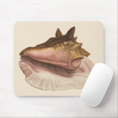 Queen Conch Shell Seashell, zeeleven Muismat (Met muis)