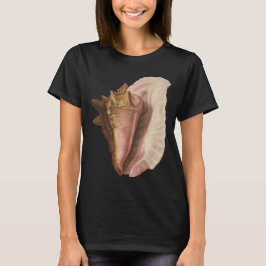Queen Conch Shell Seashell, zeeleven T-shirt (Voorkant)